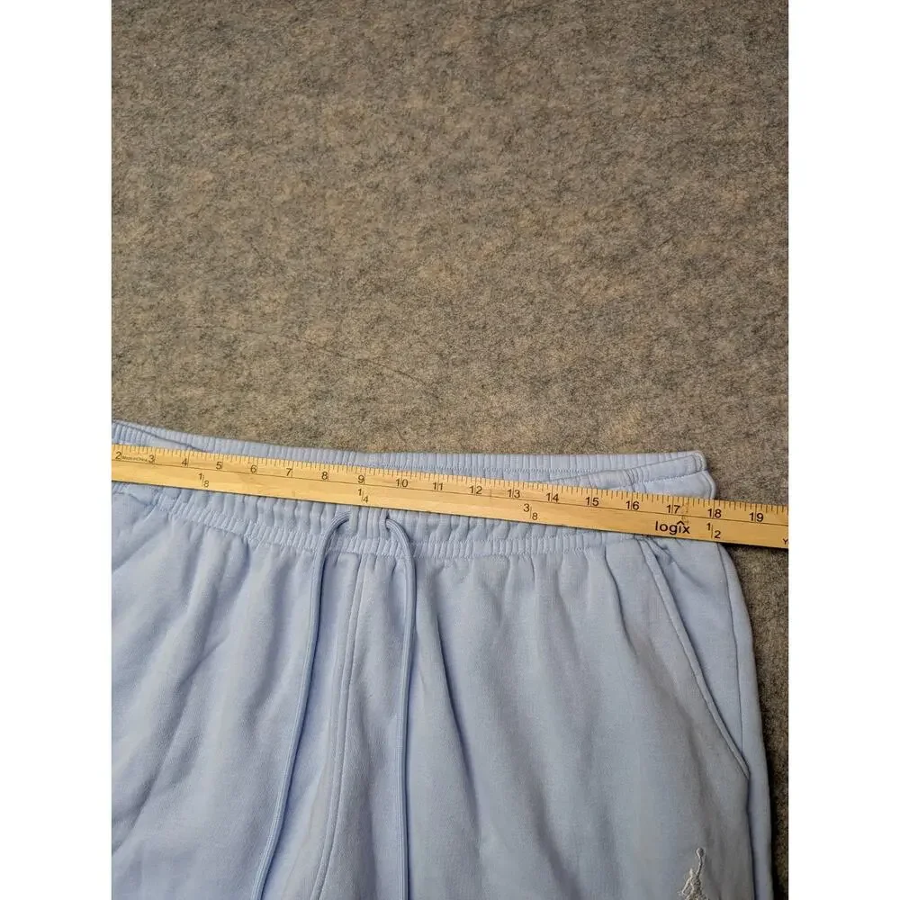 Jordan Sweatpants Men XXL Light Blue Standard Fit Fleece Pants Joggers Comfort